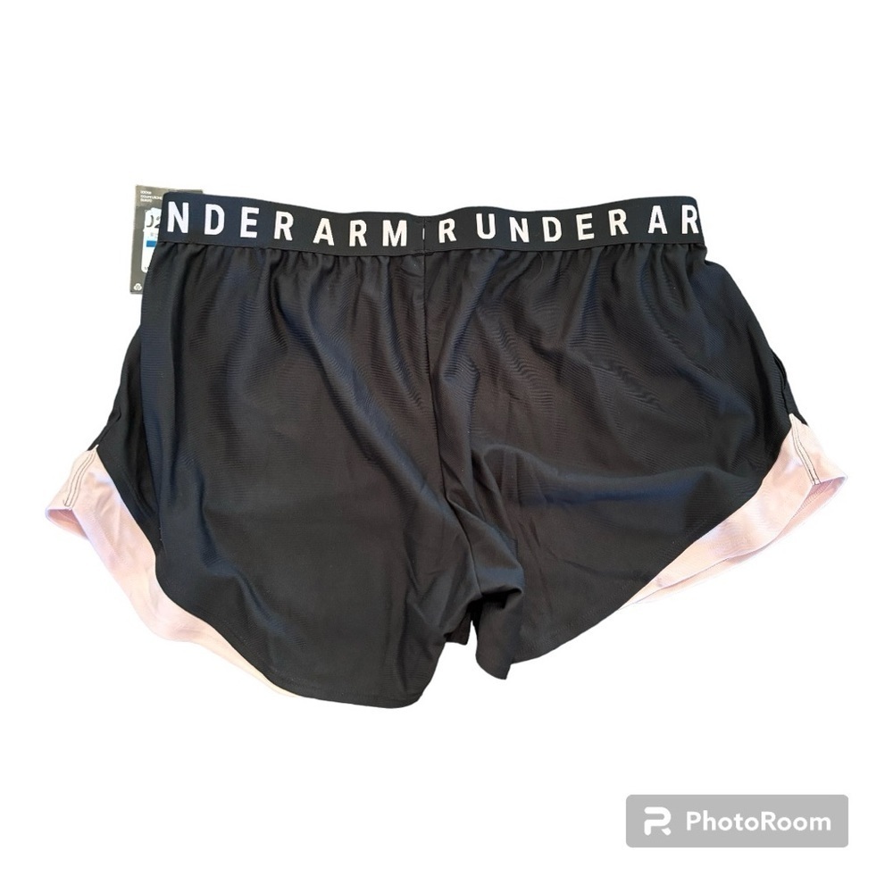 Under Armour Black/Pink loose fit Play up shorts 3.0 - Picture 5 of 7